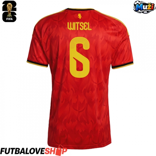 Dres Belgicko Axel Witsel #6 Domáci MS 2026 Krátky Rukáv